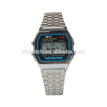 Venta caliente reloj digital multifunción LCD impermeable